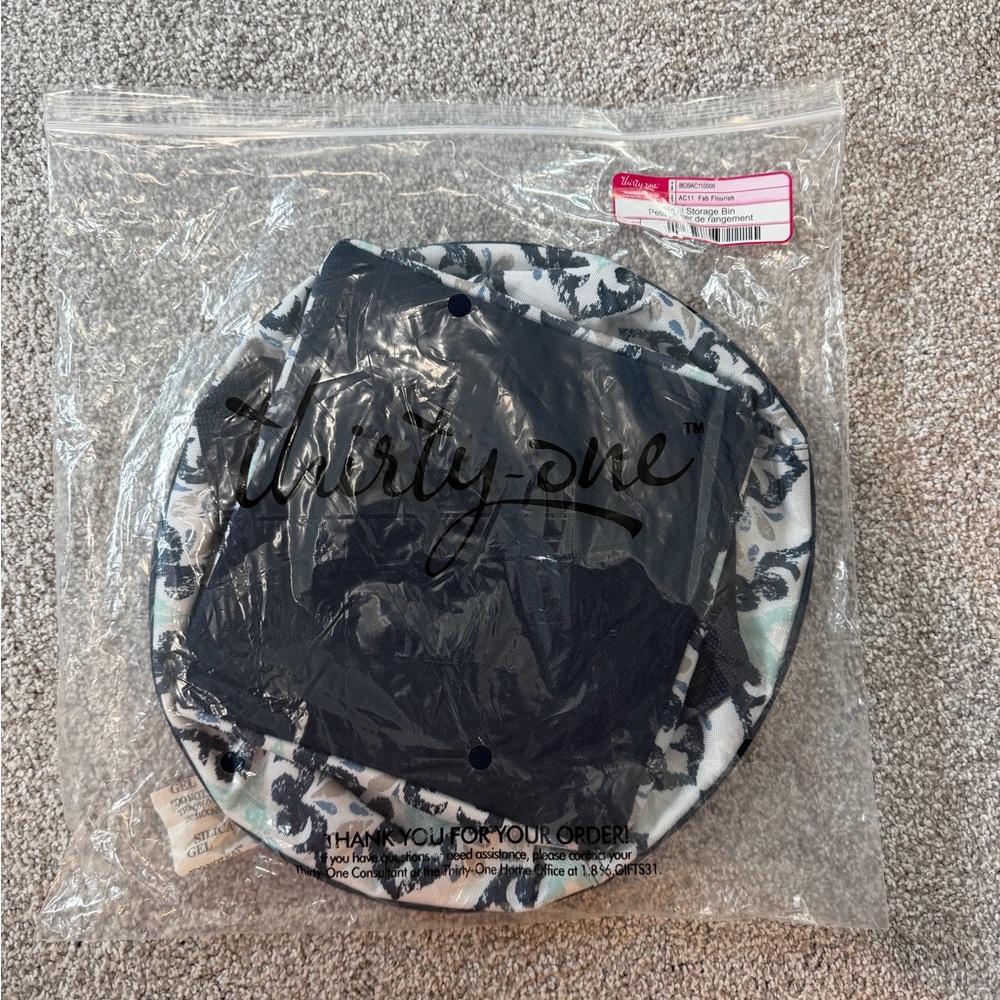Thirty-One Fab Flourish Mini Storage Bin